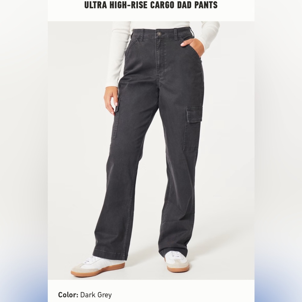 Ultra high rise cargo dad pants - Hollister